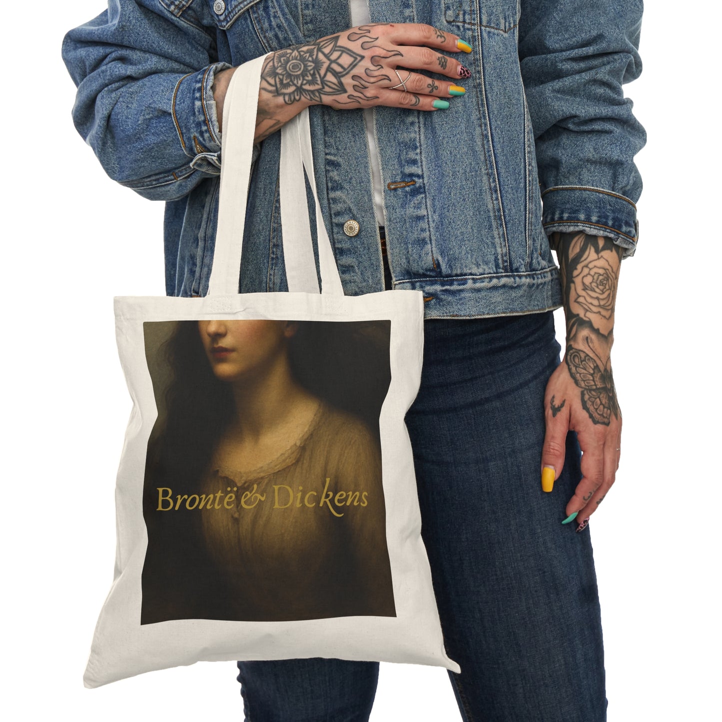 Brontë & Dickens Literary Canvas Tote Bag