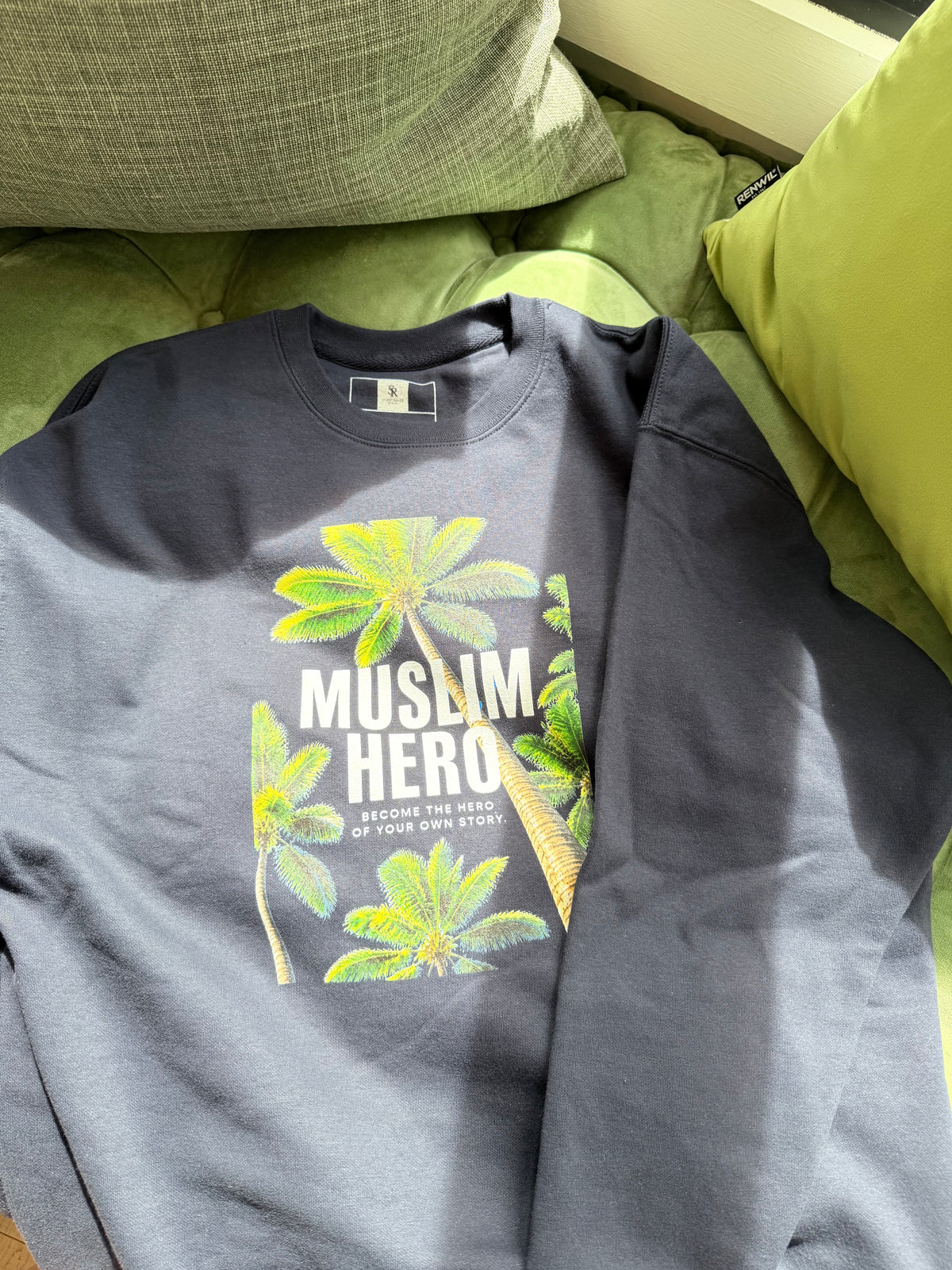The Arabian Palm Navy Crewneck