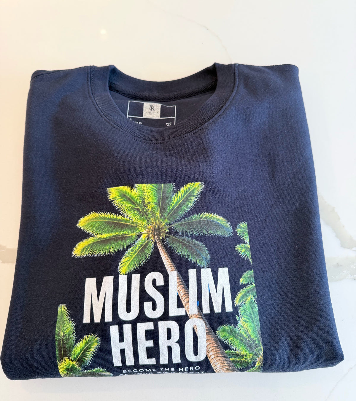 The Arabian Palm Navy Crewneck
