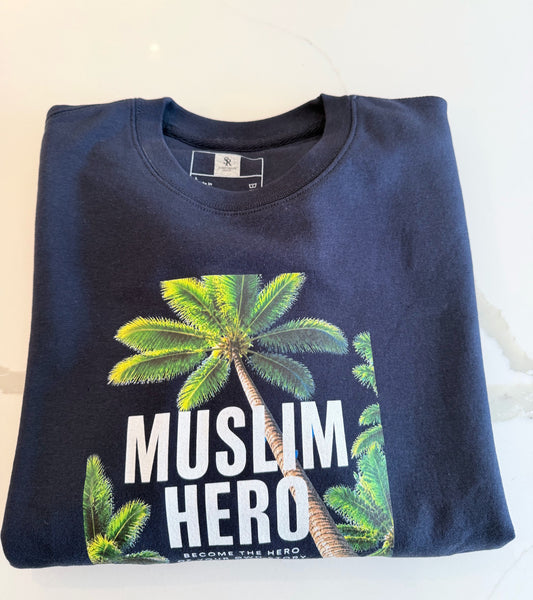 The Arabian Palm Navy Crewneck